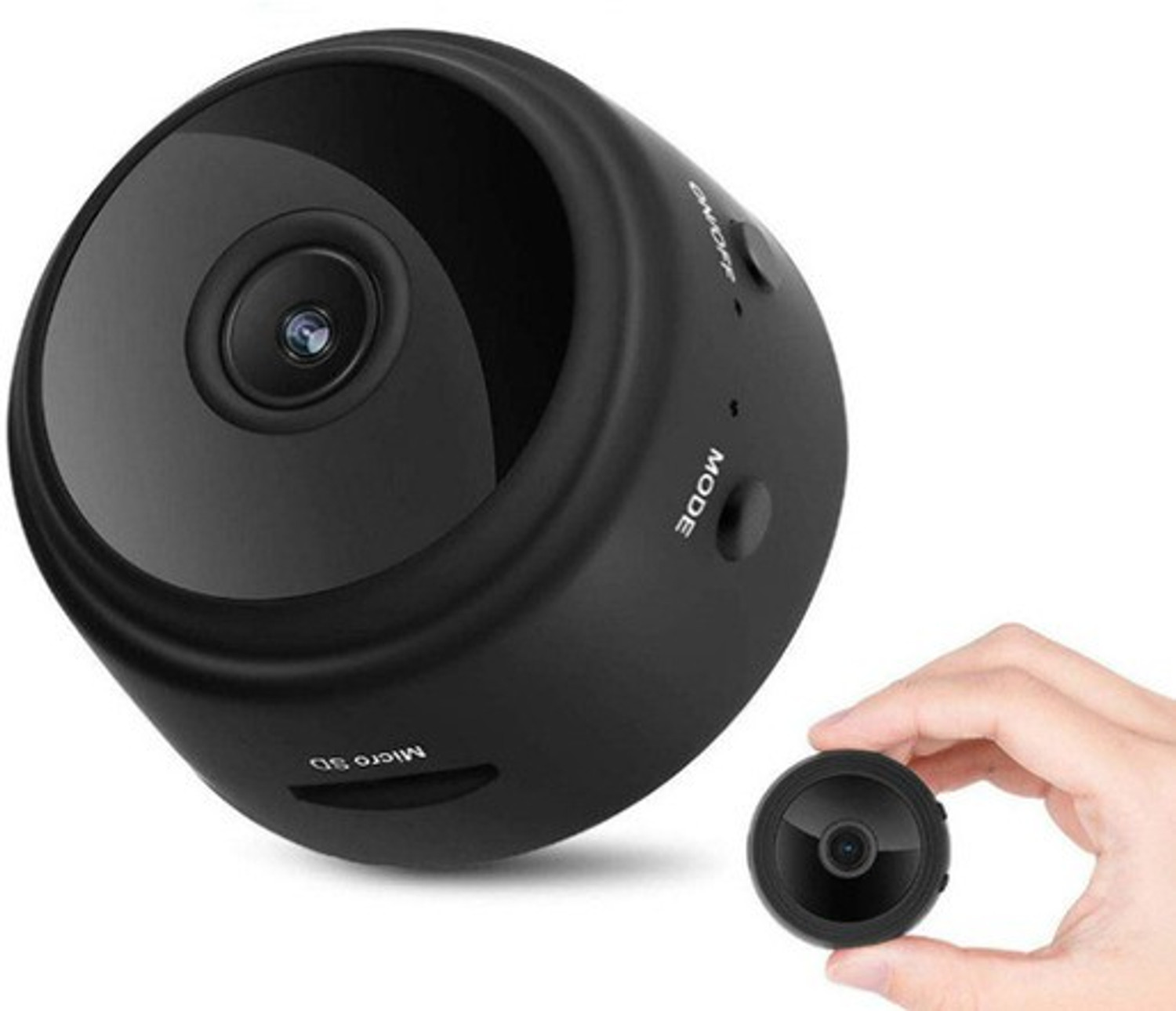 SrO 6 Spy Magnet Camera WiFi Hidden Camera Wireless HD 1080P Indoor Home Small Spy Camera Security Cameras Nanny Camera Built-in Battery with…