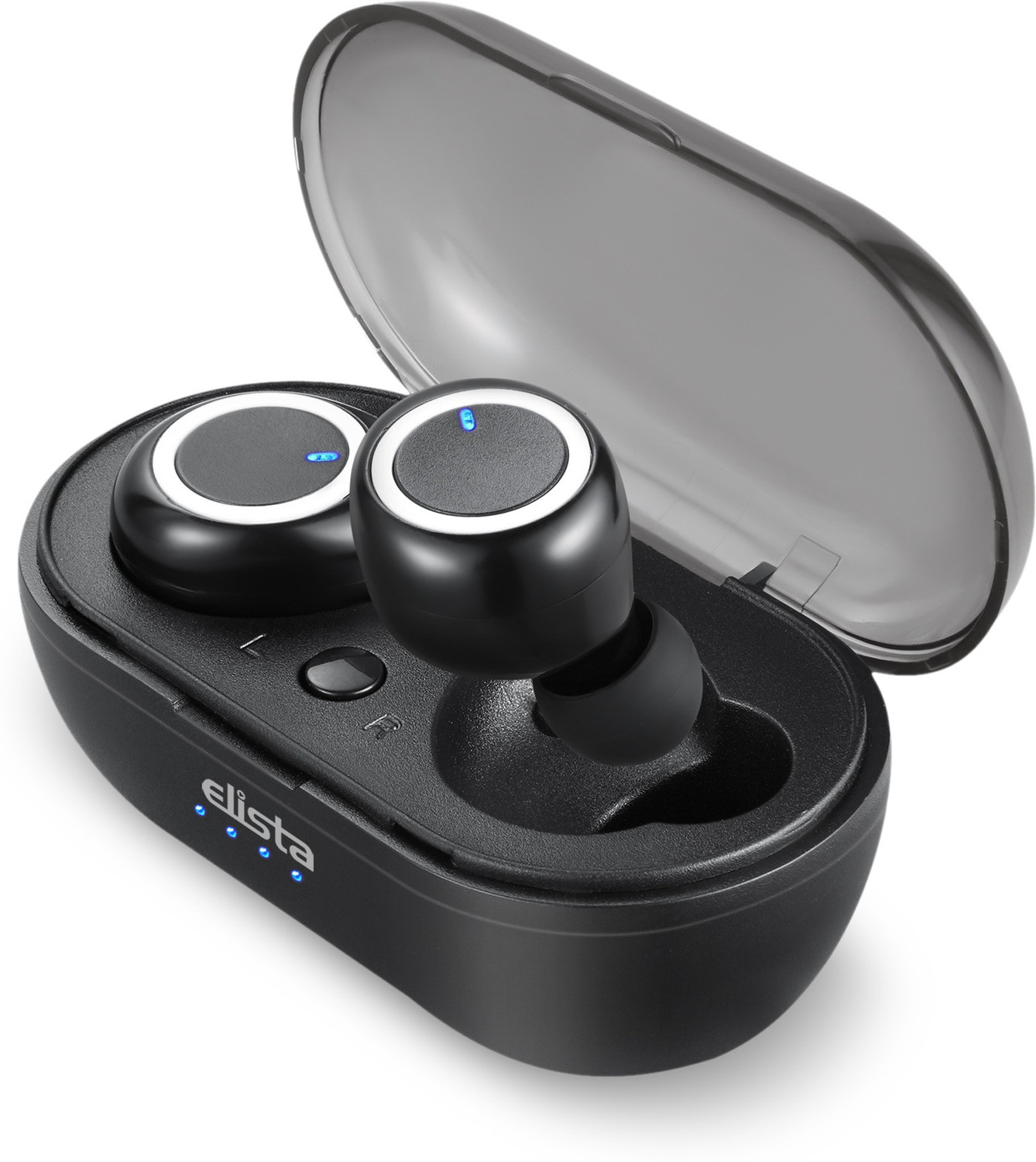 Image of Elista Earbud Aerospace ELS TWS201 Bluetooth Headset (Black, White, True Wireless)