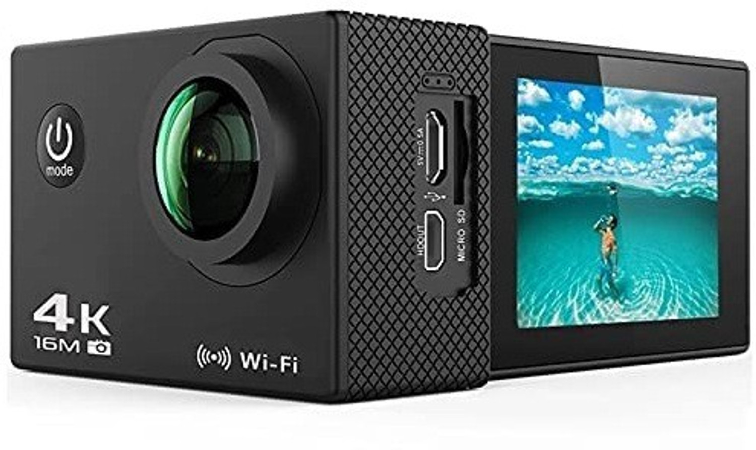 Mabron 4K Ultra HD Water Resistant Sports Action Camera Wide-Angle Lens with 2 Inch Display Sports and Action Camera Price in India – Buy Mabron 4K…