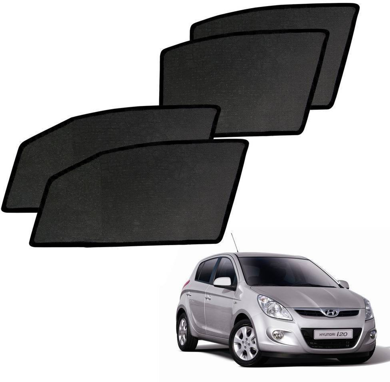 Image of UNNISHA Windshield Sun Shade For Universal For Car Universal For Car (Black)