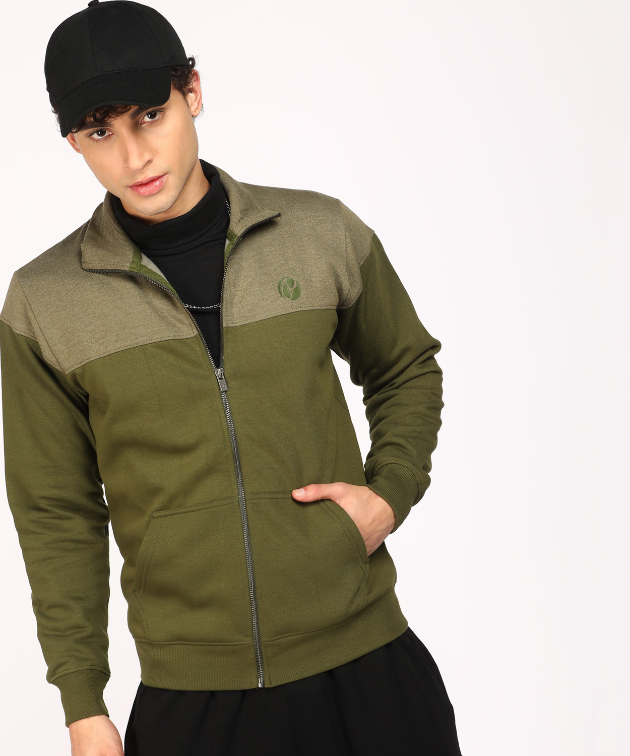Image of Pepe Jeans Men Full Sleeve Color Block Sweatshirt