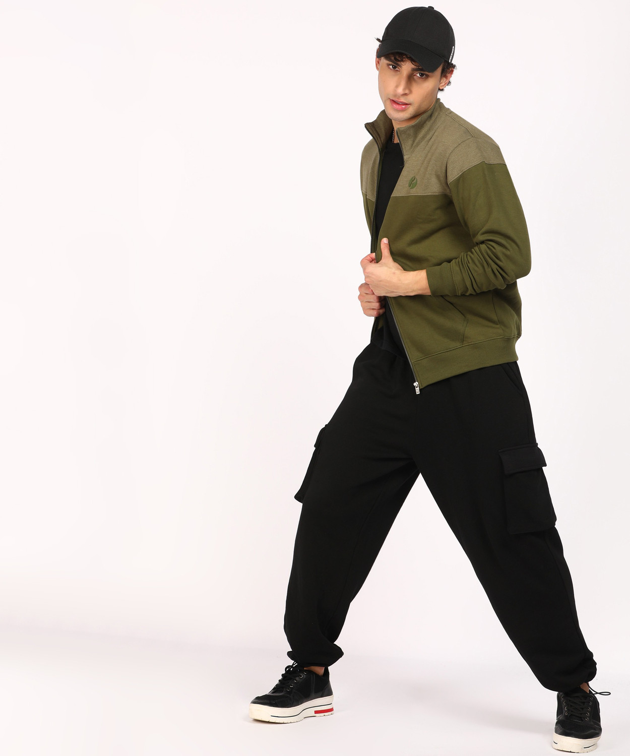 Image of Pepe Jeans Men Full Sleeve Color Block Sweatshirt