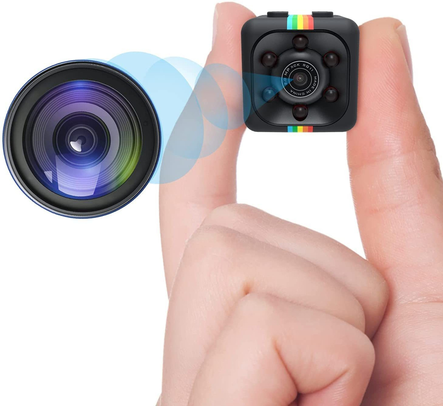 Pelupa Mini Night Vision Camera sq11 DV Camera 1080P Portable Mini Body Nanny CAM Full HD Video Recorder Security Camera with Night Vision Motion…