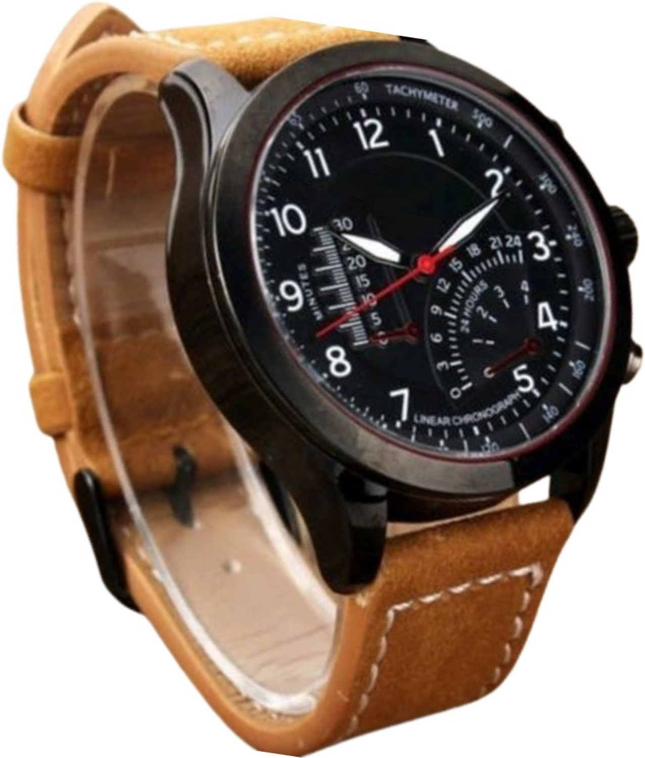 Image of Bolun Analog Watch - For Men Blue Sports Design Leather Belt Analog Watch
