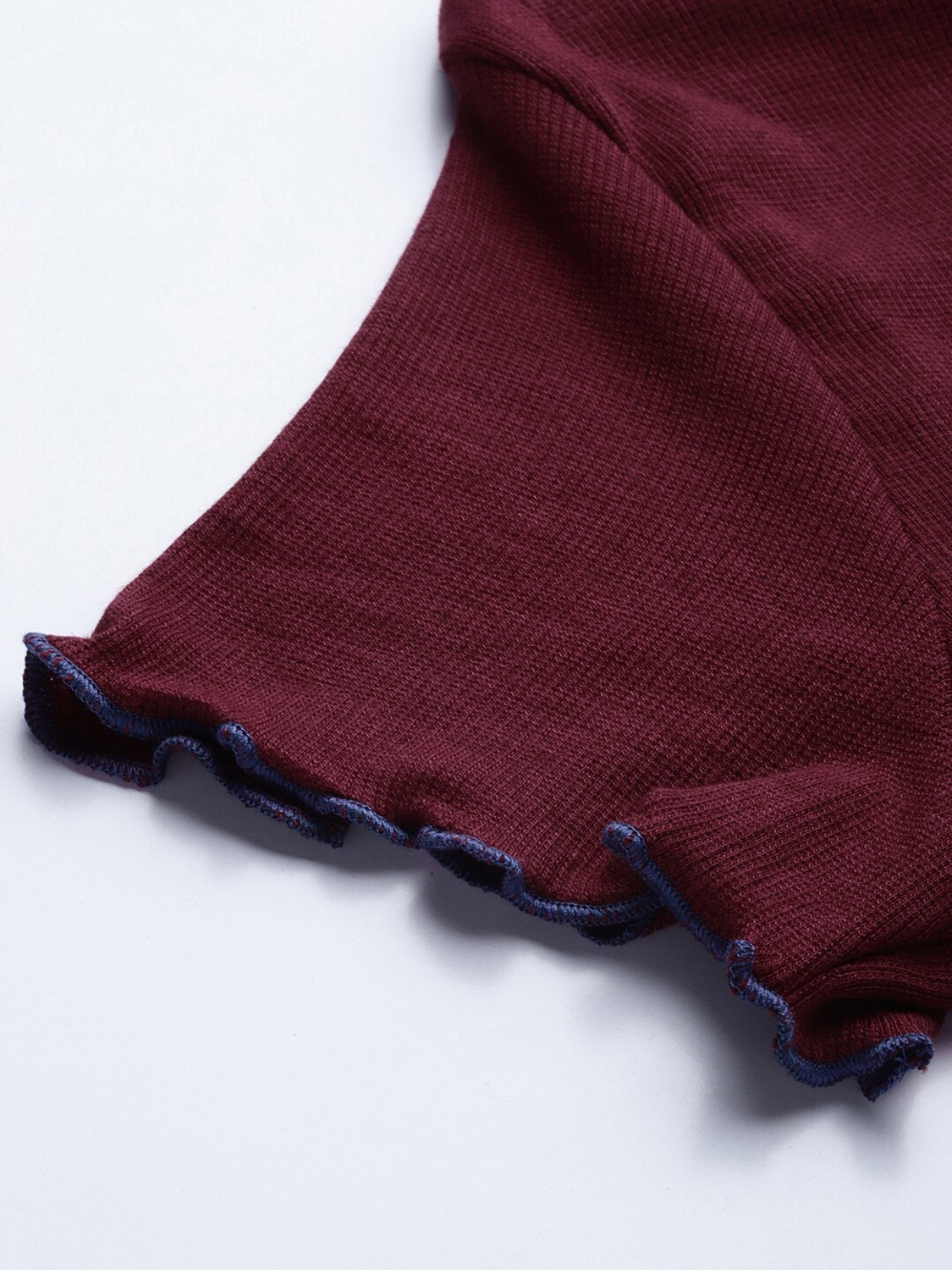 Image of Roadster Casual Regular Sleeves Solid Women Maroon Top