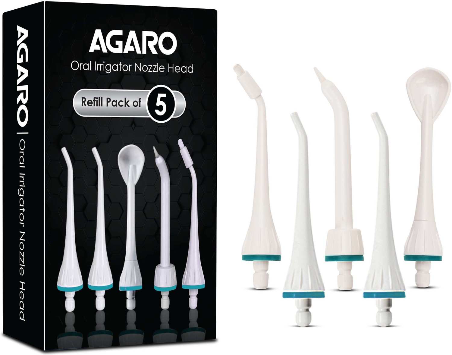 Image of DIOXIT Oral Irrigator with 3 Modes 4 Jets Rechargeable Cleaner, 200ml Water Tank Water Flosser (Cordless)