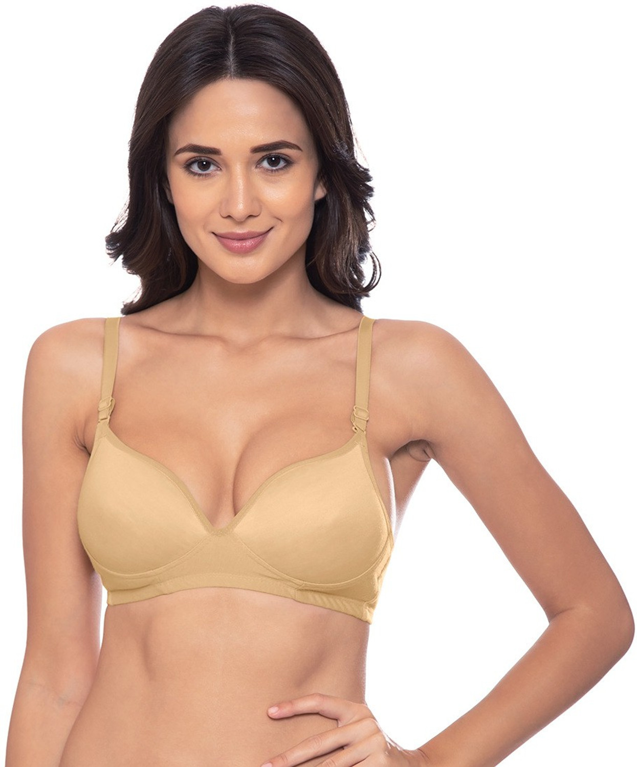 Image of KOMLI Women Everyday Heavily Padded Bra (Beige)