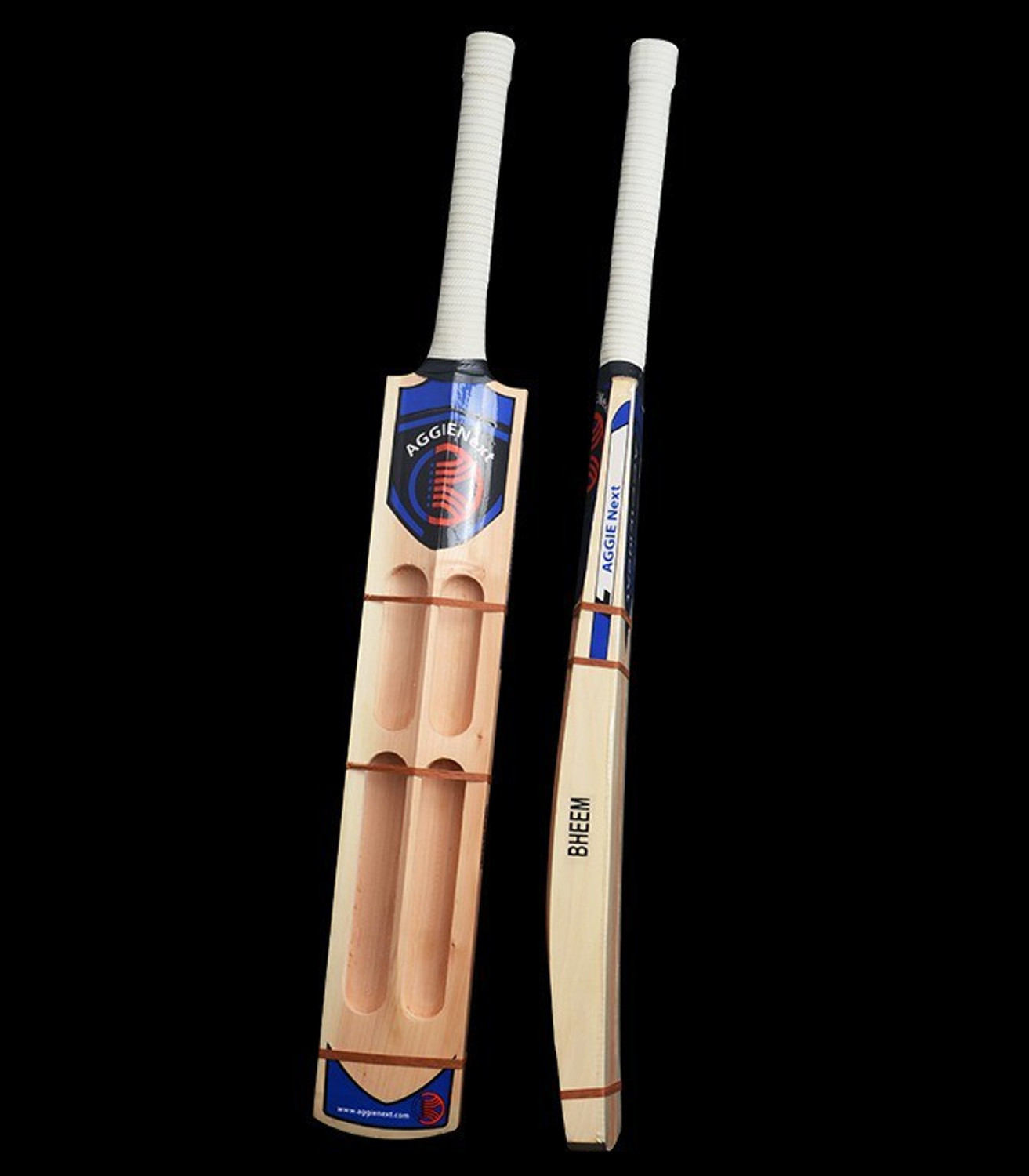 Image of AGGIENext Bheem Boundary 4 slot Tennis Ball Cricket bat Kashmir Willow Cricket Bat For 15+ Yrs (1120)