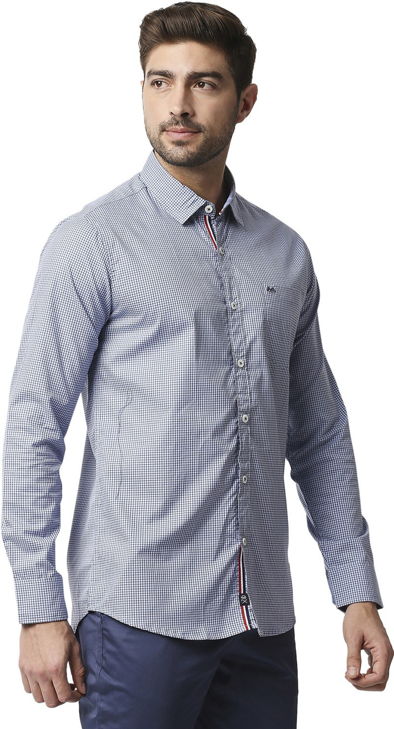 Image of THOMAS SCOTT Men Regular Fit Checkered Casual Shirt