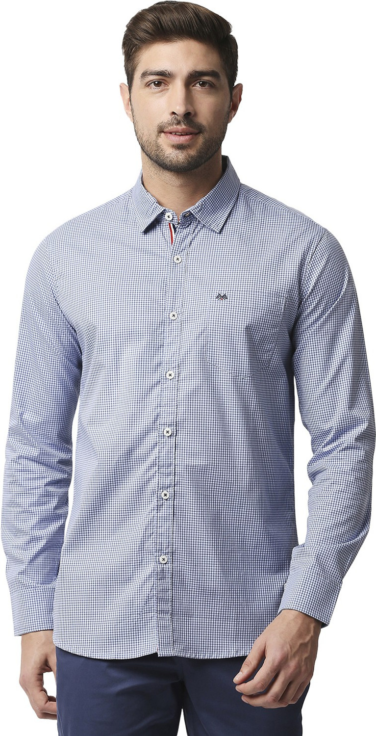 Image of THOMAS SCOTT Men Regular Fit Checkered Casual Shirt