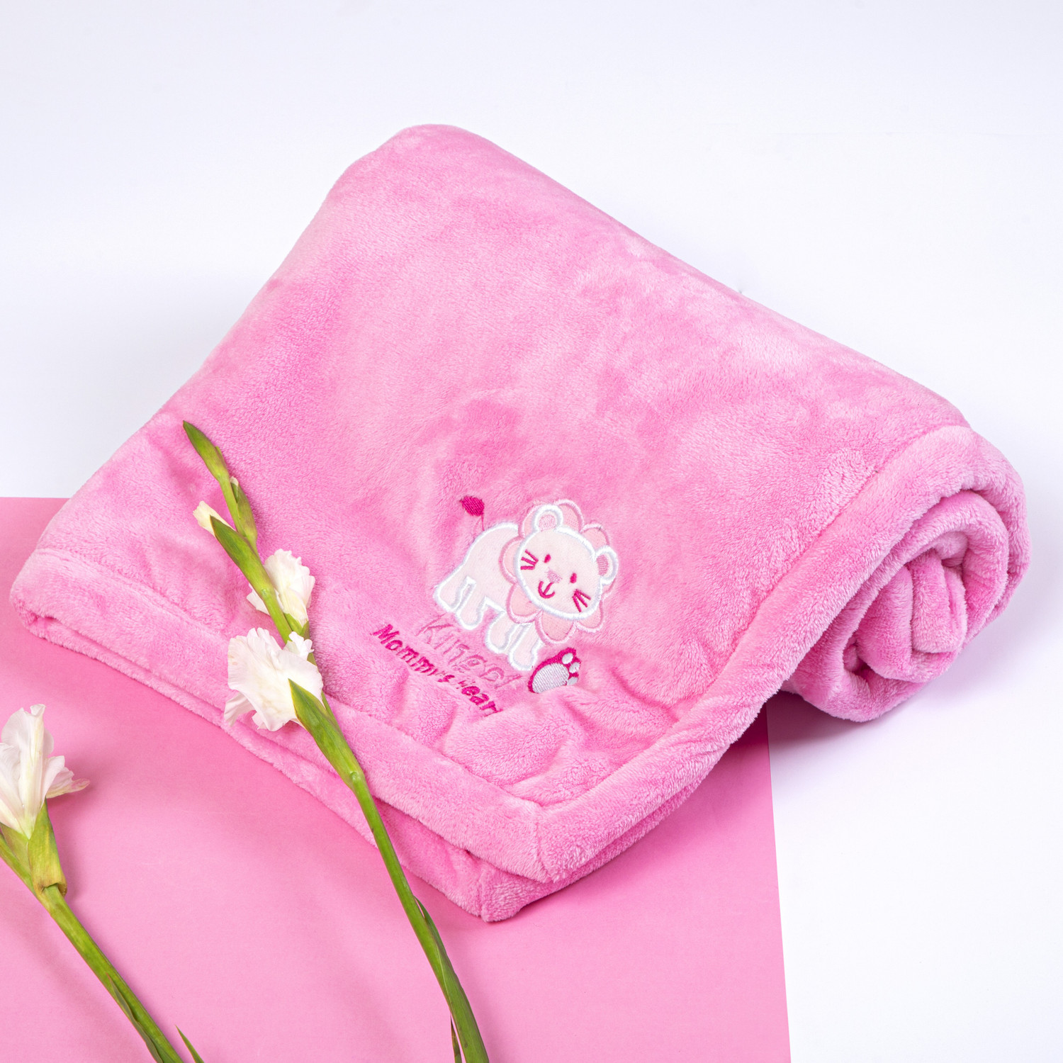 Image of Gratha Printed Crib Swaddling Baby Blanket for AC Room (Muslin, Multicolor)