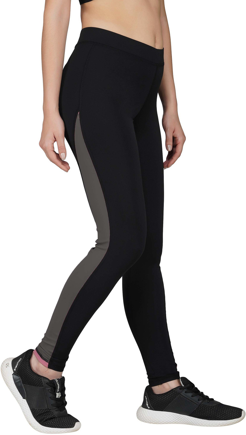Image of FuaarK Self Design Women Grey Tights