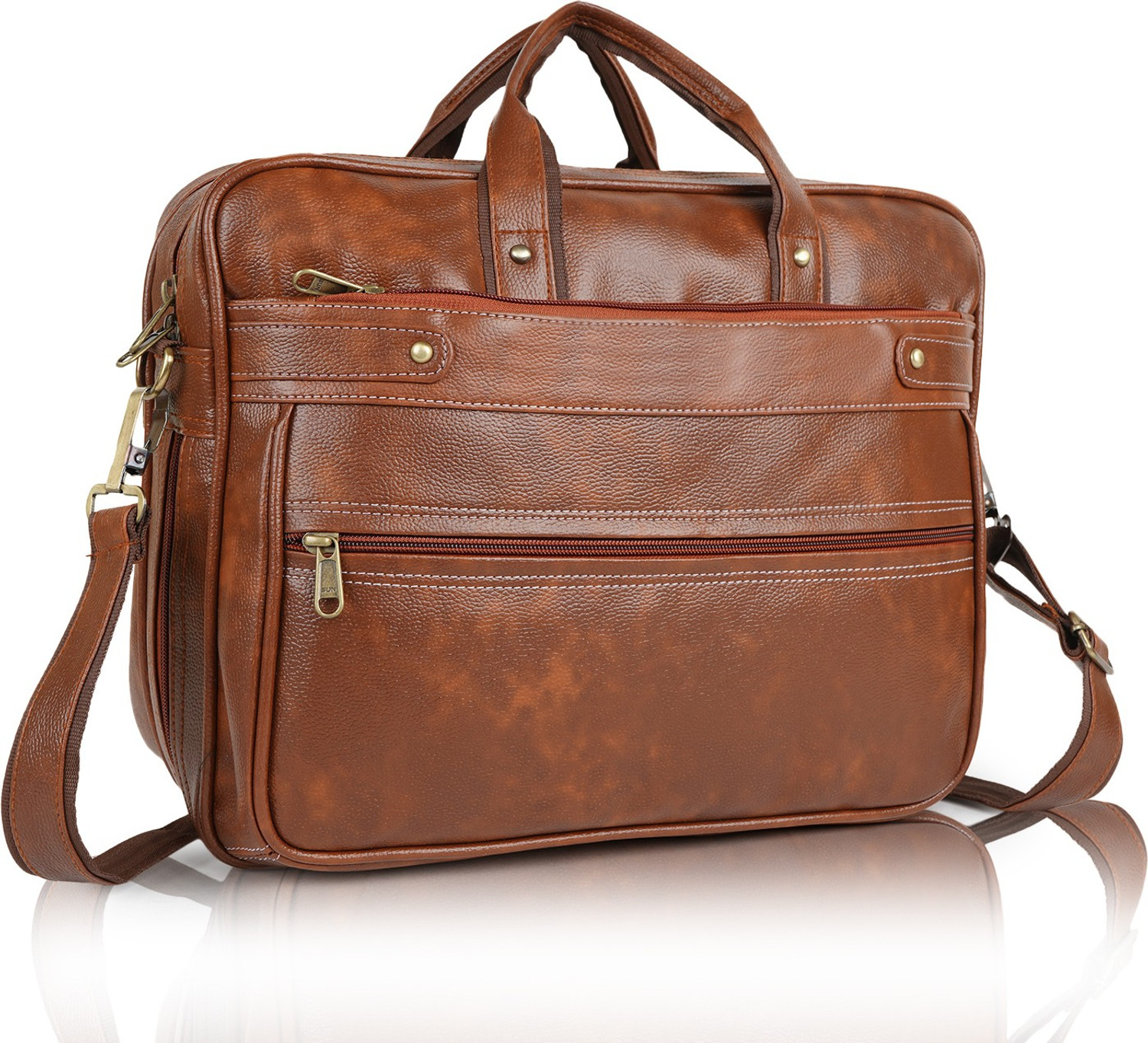 Image of Parsley Men Tan Messenger Bag (Pack of: 2)