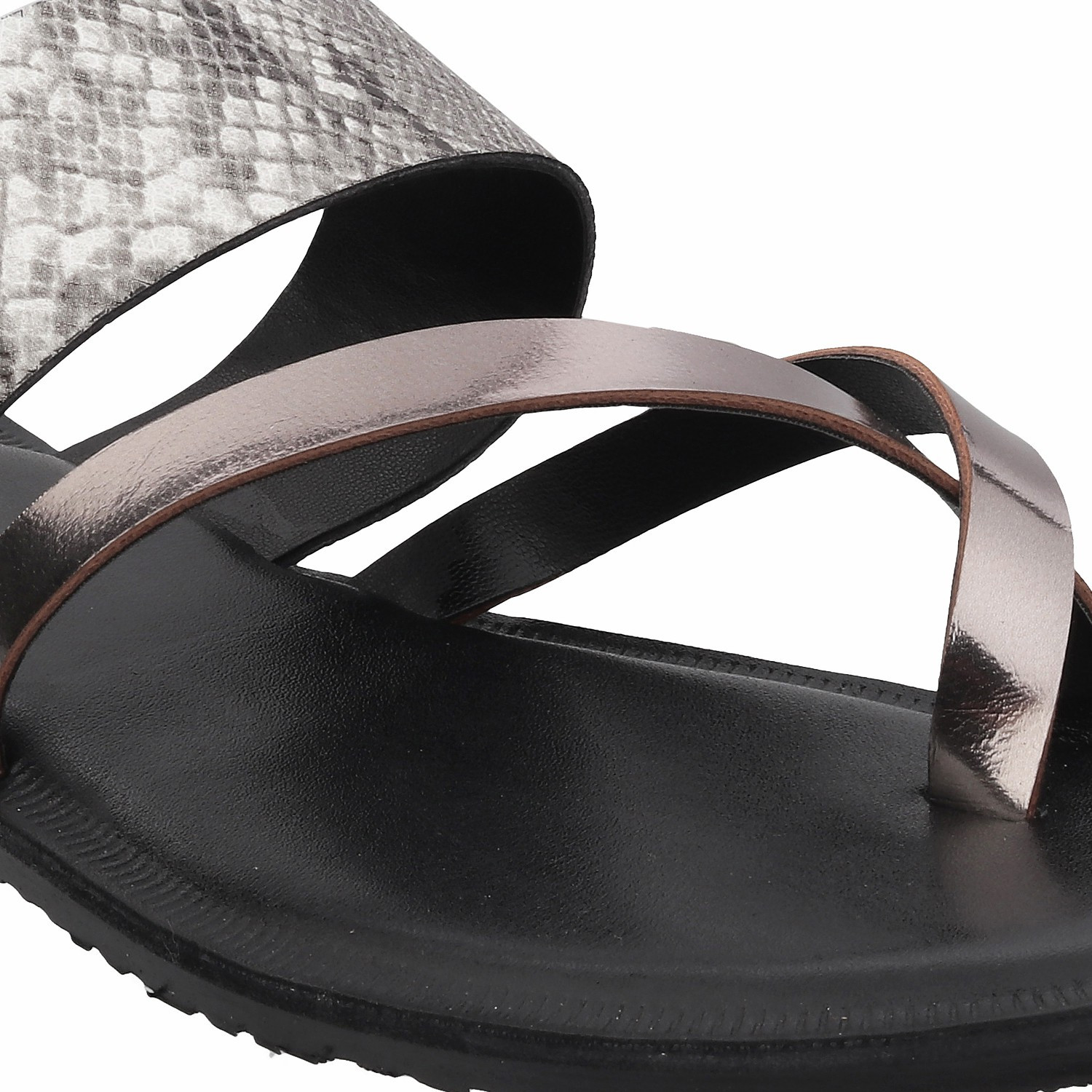 Image of METRO Women Flats Sandal (Grey , 2)