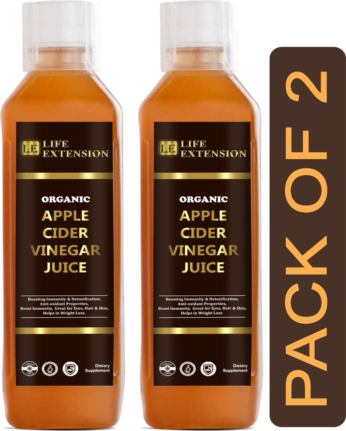 Image of NutroVally Apple Cider Vinegar forApple Cider Vinegar Wellness Tonic Weight Loss | Vinegar (2 x 500 ml)