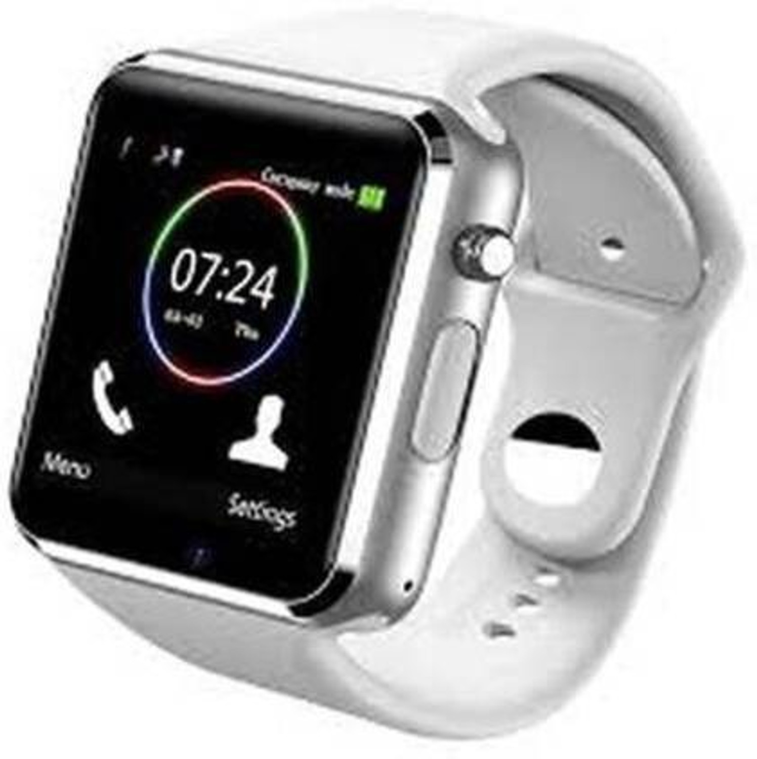 Image of Lastpoint 4G Camera and Sim Card Support watch Smartwatch (White Strap, free)