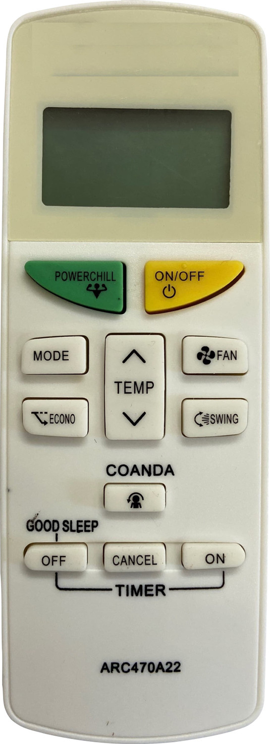 Image of Electvision ARC484B32 Daikin Remote Controller (White)