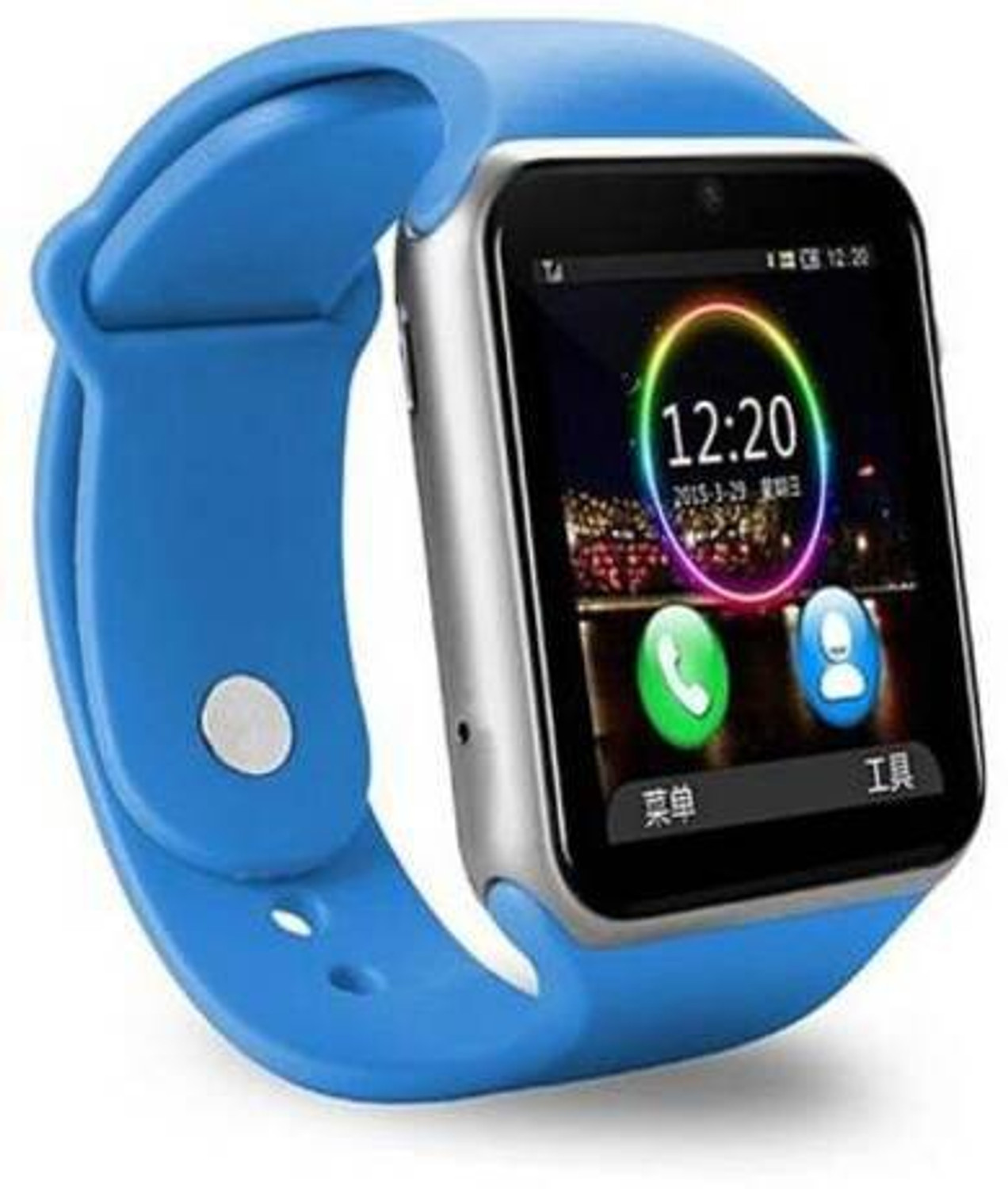 Image of Lastpoint 4G Camera and Sim Card Support watch Smartwatch (Blue Strap, free)