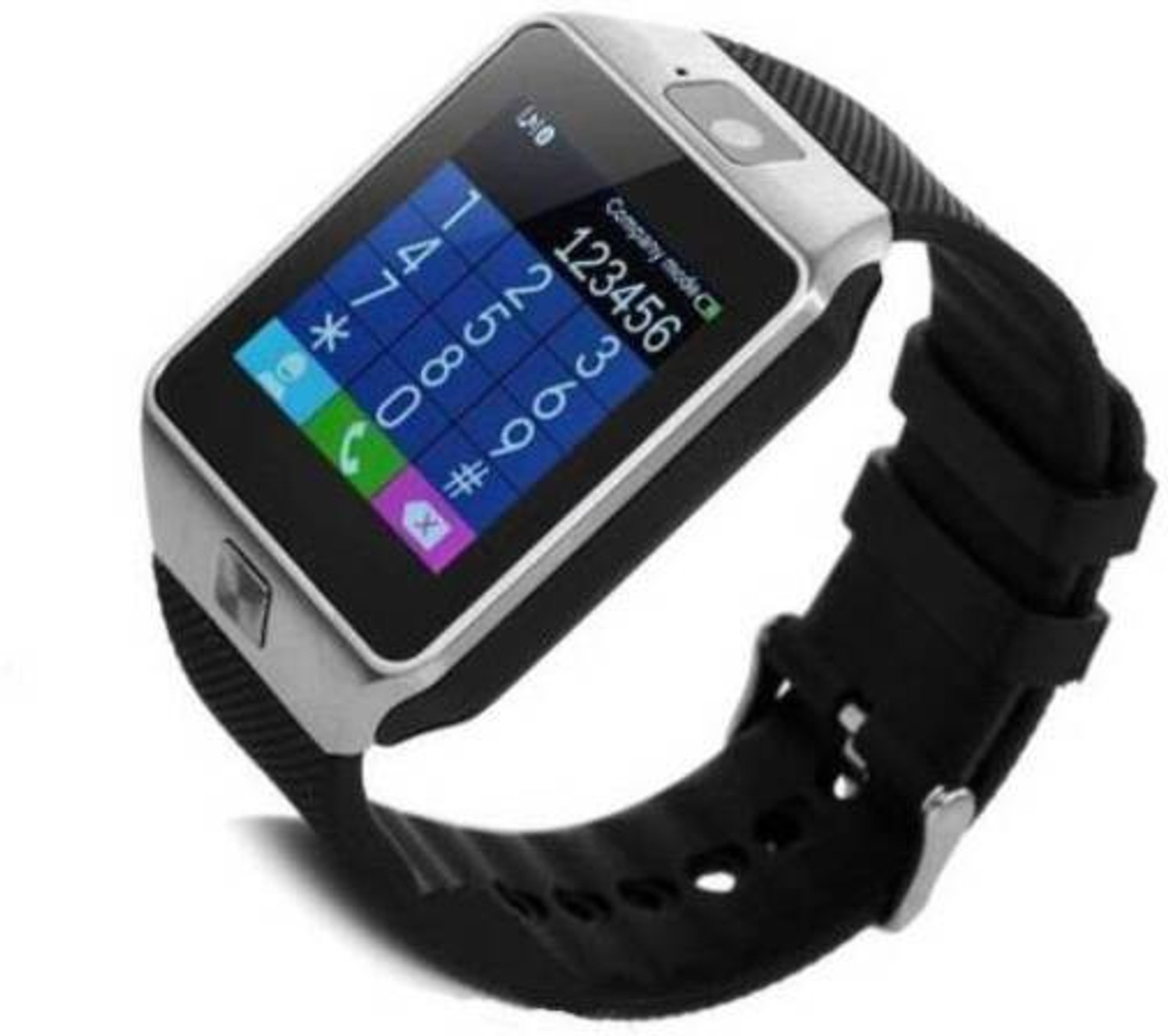 Image of CYXUS 4G Camera and Sim Card Support watch Smartwatch (Black Strap, free)