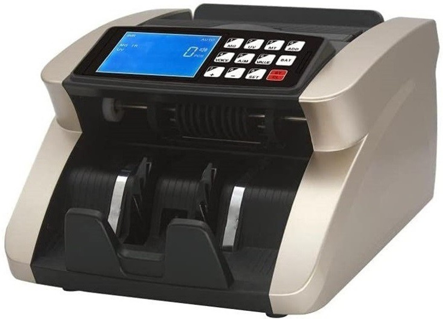 Image of Godrej Turbo Bundle Note Counting Machine, Speedly Vacuum Counter with Dual LED Display Note Counting Machine (Counting Speed - 1200 notes /min)