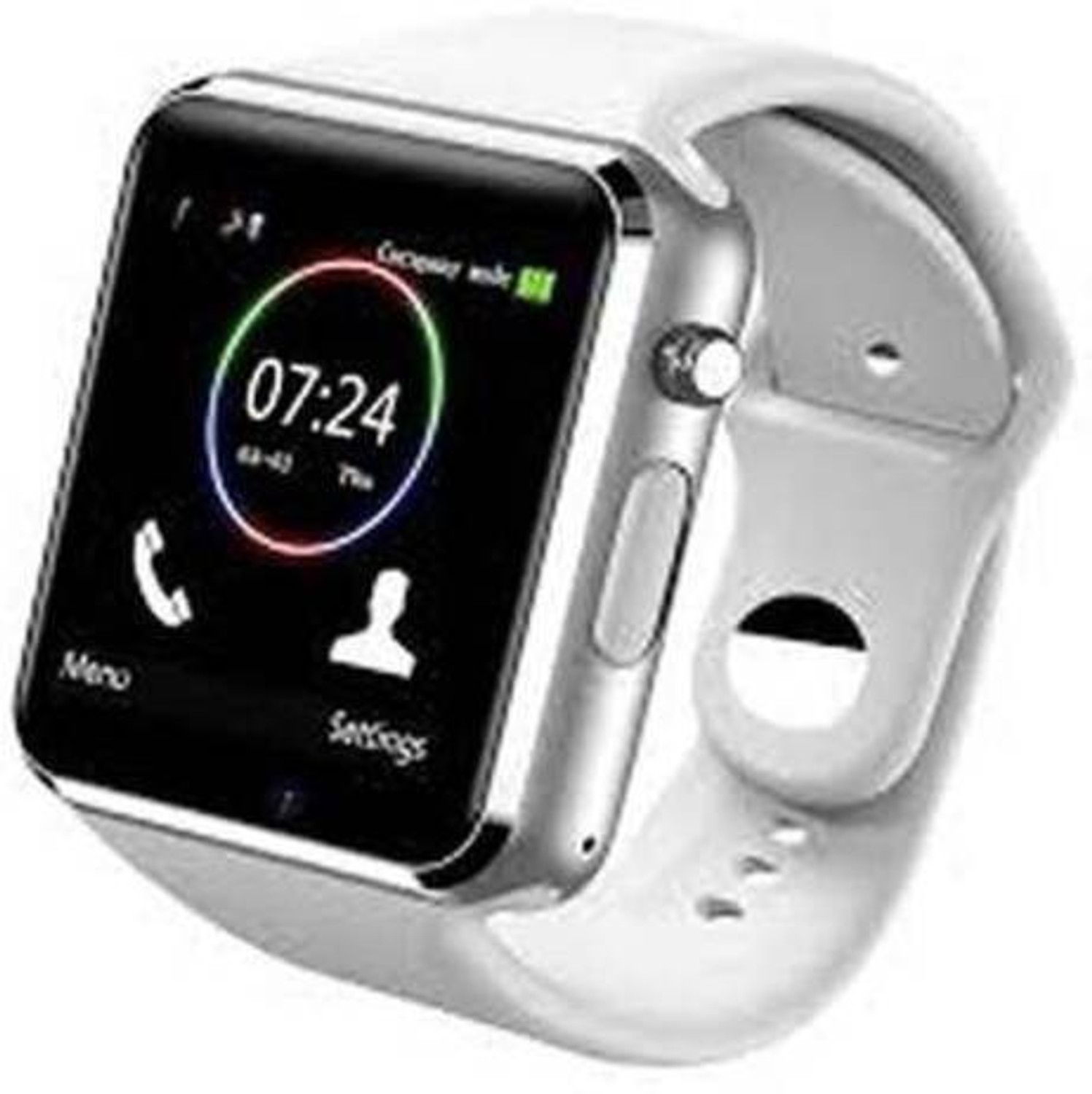 Image of Lastpoint 4G Camera and Sim Card Support watch Smartwatch (White Strap, free)