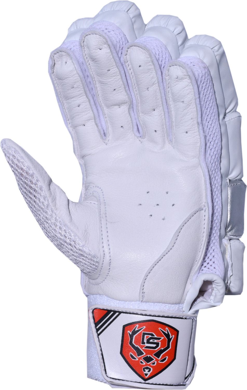 Image of D S SPORTS Prolite ( Youth) Batting Gloves (White, Red)