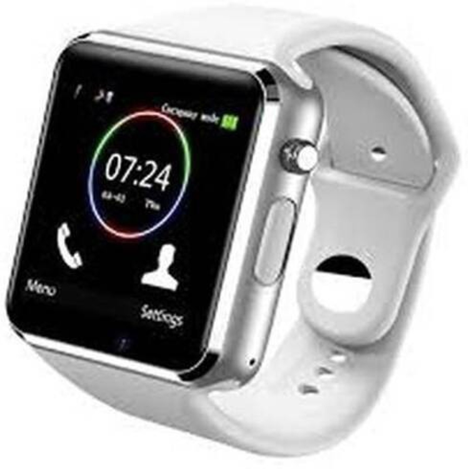 Image of Lastpoint 4G Camera and Sim Card Support watch Smartwatch (White Strap, free)