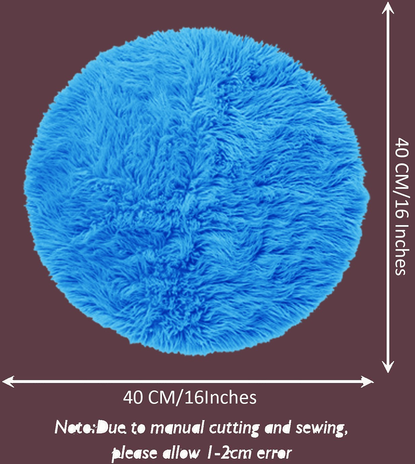 Image of PICKKART Microfibre Cushion Pack of 1 Solid (Blue)