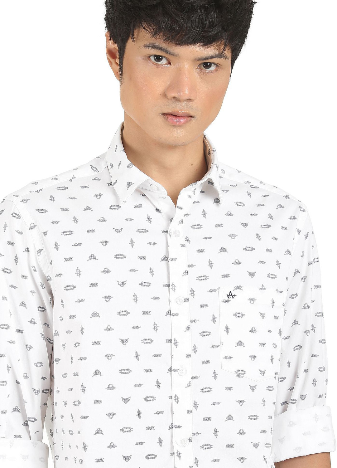 Image of ARROW Men Regular Fit Printed Spread Collar Casual Shirt