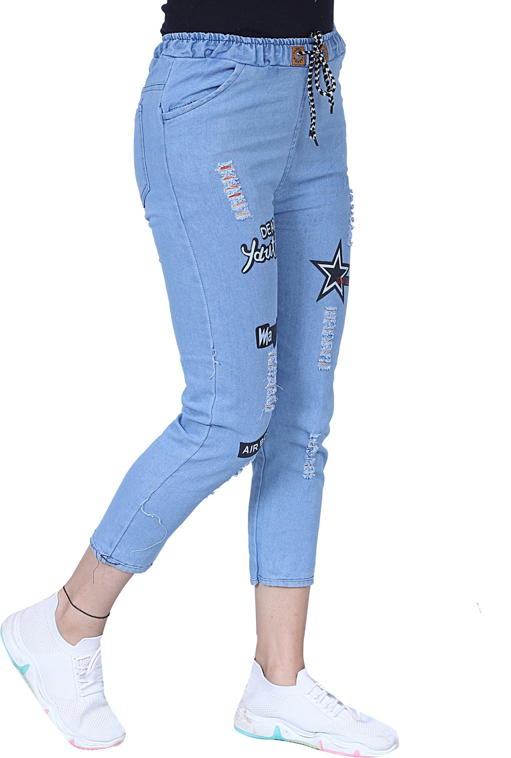 Image of RASHMI FASHION Women Regular Mid Rise Light Blue Jeans