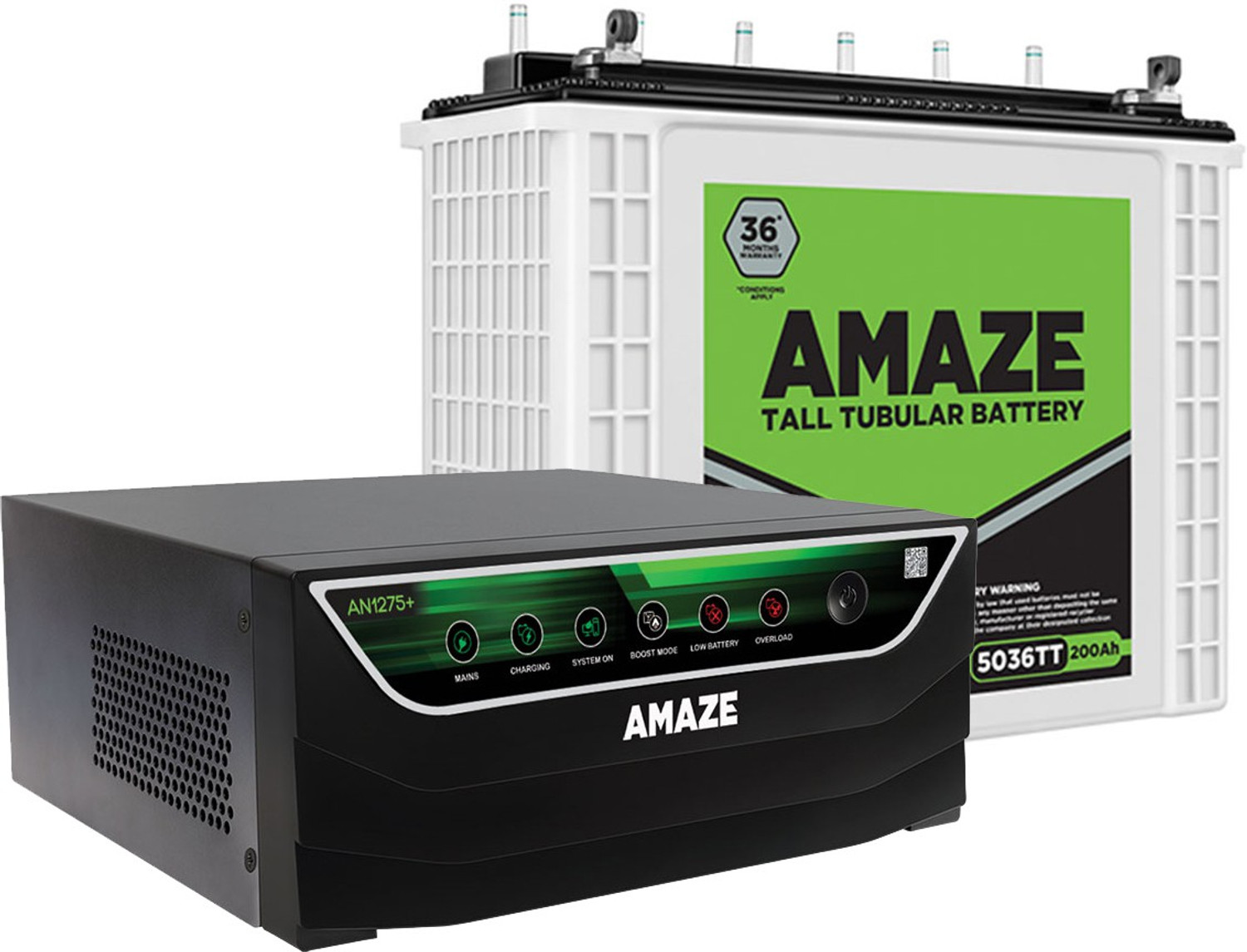 AMAZE 200 Ah Tubular Inverter Battery - Image 1