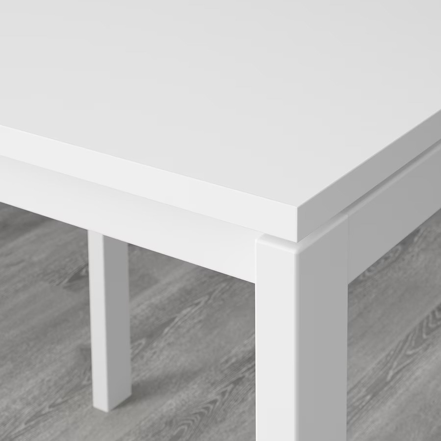 Image of IKEA Melltorp /Teodores Engineered Wood 4 Seater Dining Set (Finish Color -white, DIY(Do-It-Yourself))