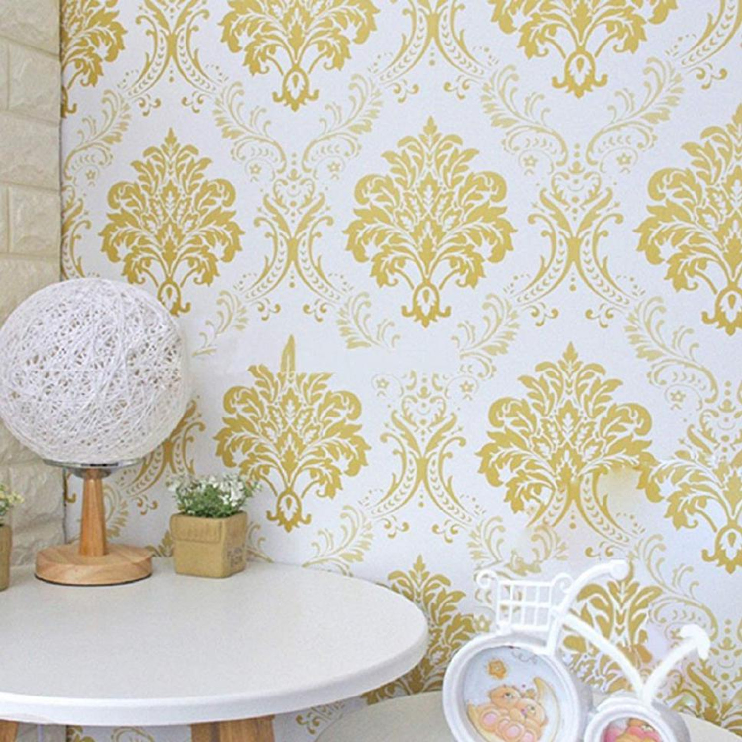 Image of LAAYO 300 cm Peel & Stick Decorative Wall papers stickers for living room Home Decor Self Adhesive Sticker (Pack of 1)