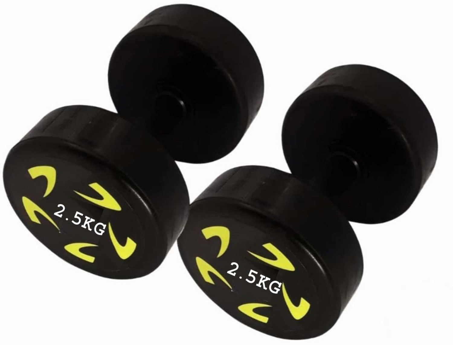 Image of Sports Era Exclusive Quality Rubber Dumbbell Set Of (2.5 kg X 2) Fixed Weight Dumbbell (5 kg)