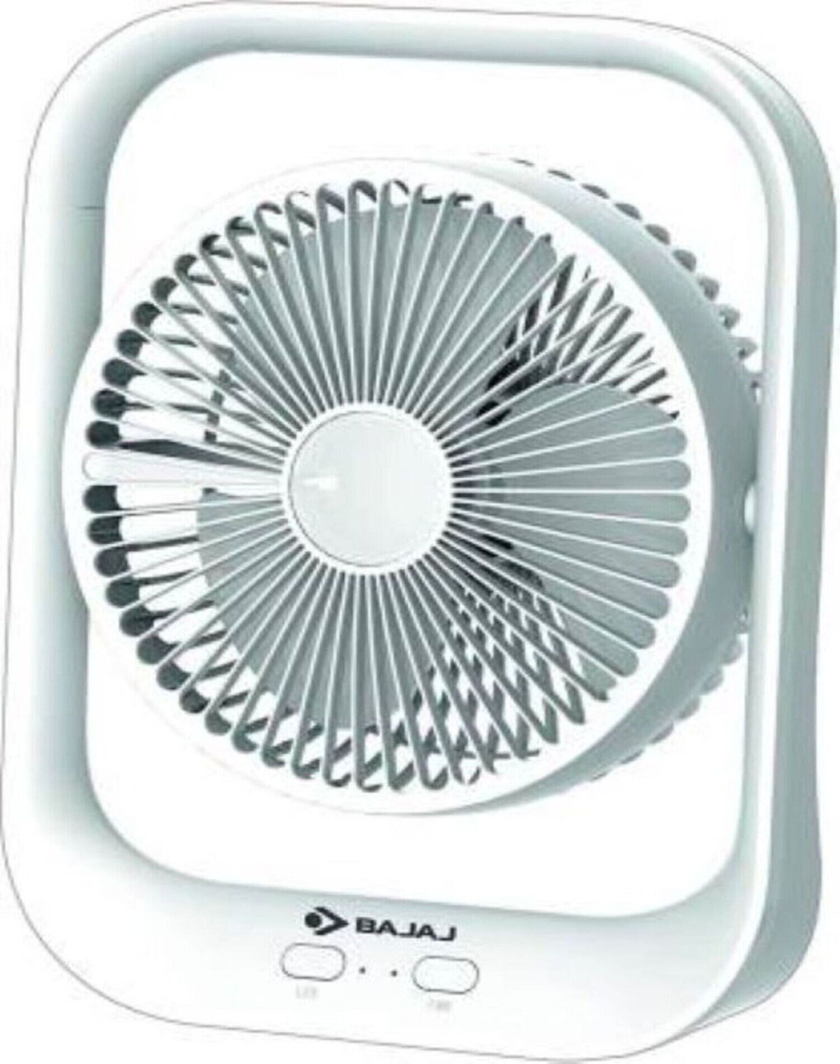 Image of DAKSHWAY High Speed Rechargeable Table Fan with LED Light For Office Desk, Home F3609 Ultra High Speed 1400 mm Table Fan (5 Star | Multicolor | Pack of 1)