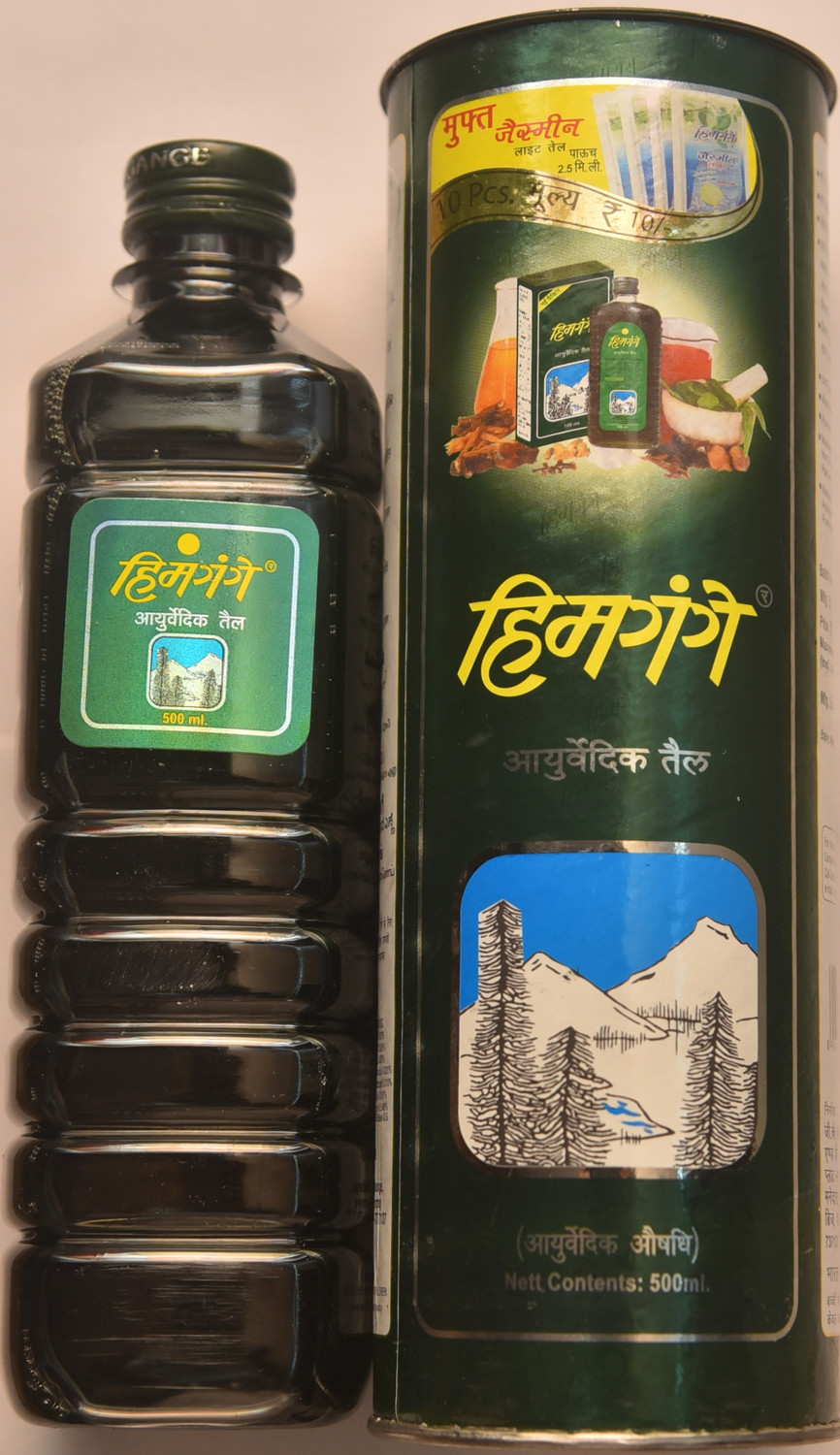 Himgange Ayurvedic Hair Oil 1L Pack of Pack of 2 · 500 ml (1 L total) - Image 1