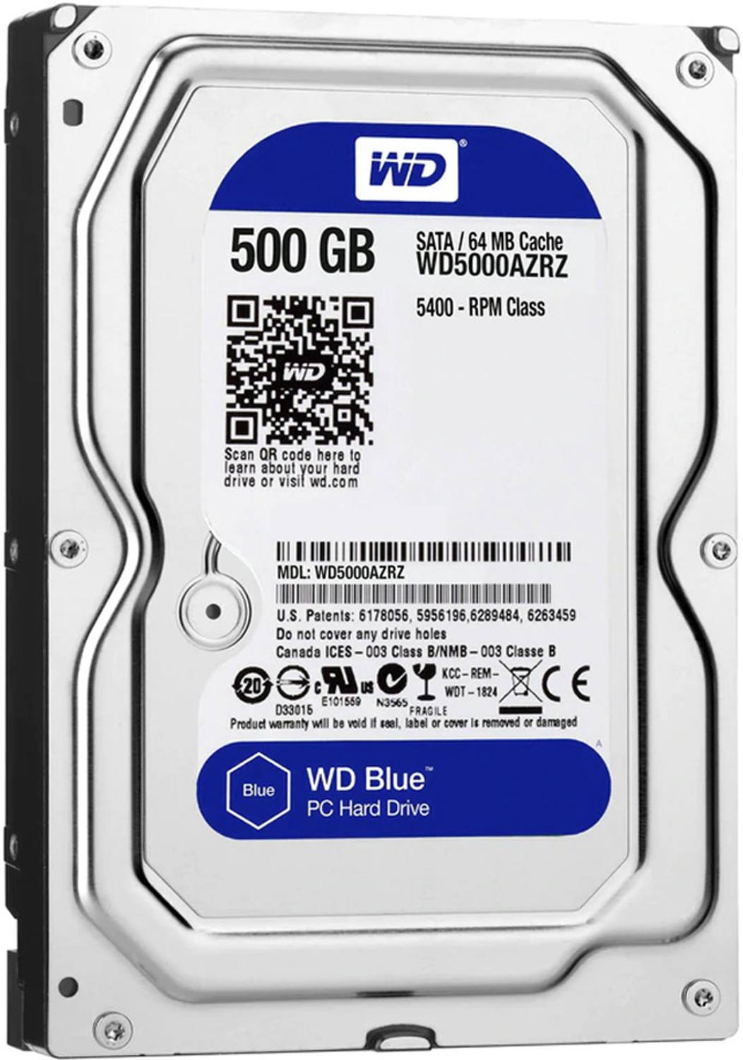 Image of WD SN580 500 GB All in One PC's, Desktop, Laptop Blue PCIe NVMe Internal Solid State Drive (SSD) (?WDS500G3B0E) (Interface: PCIe NVMe, Form Factor: M.2)