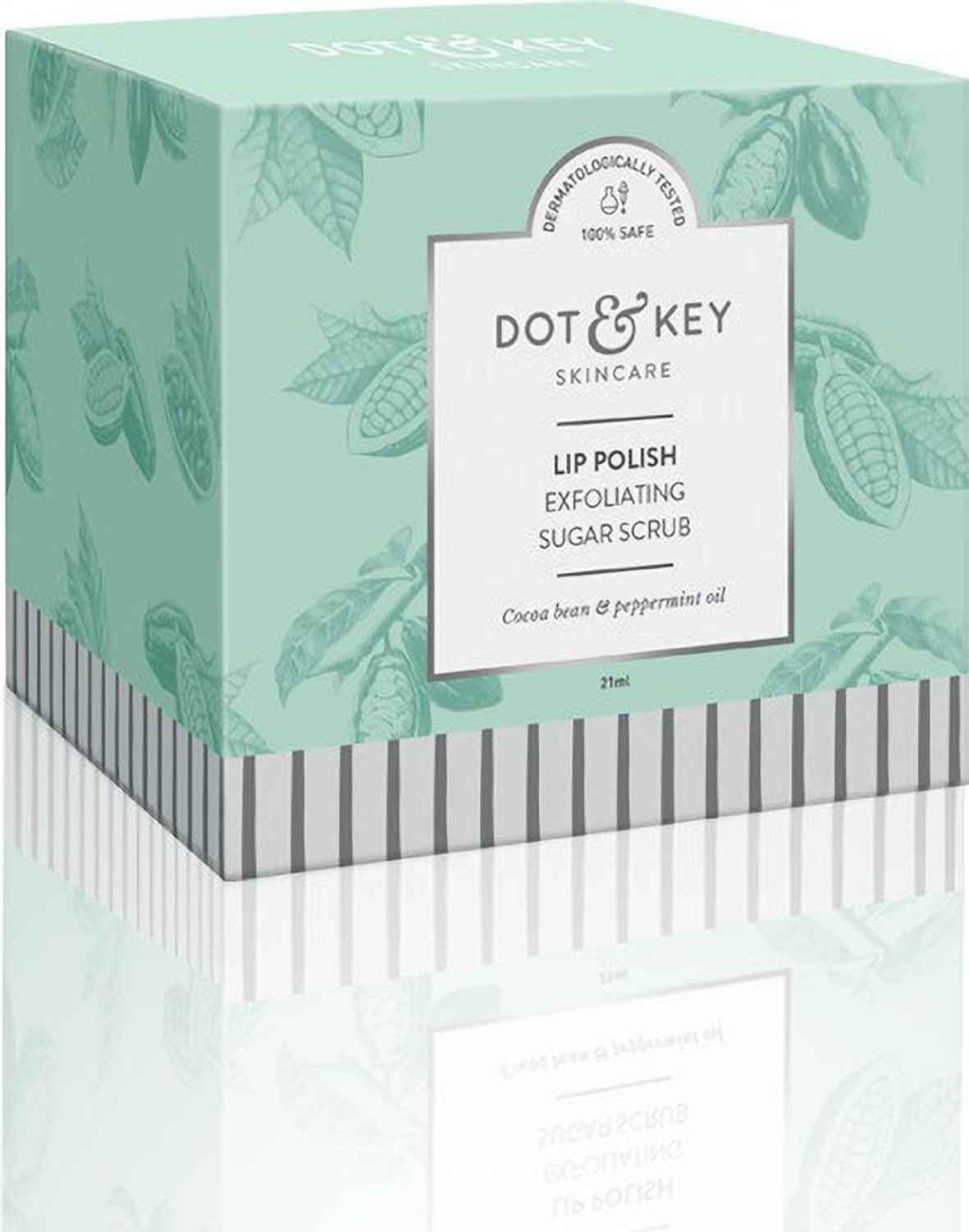 Image of Dot & Key Lip Polish Exfoliating Sugar Scrub mint (Pack of: 1, 21 g)