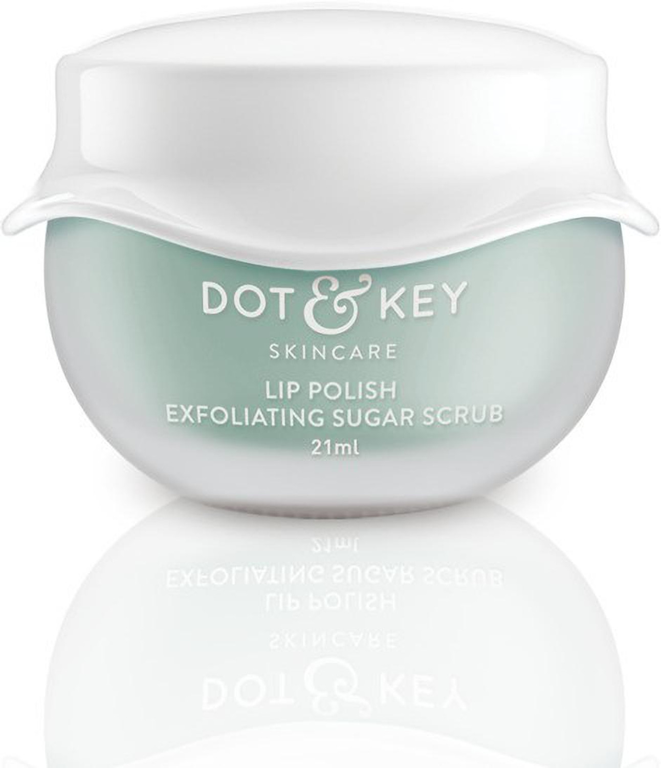 Image of Dot & Key Lip Polish Exfoliating Sugar Scrub mint (Pack of: 1, 21 g)