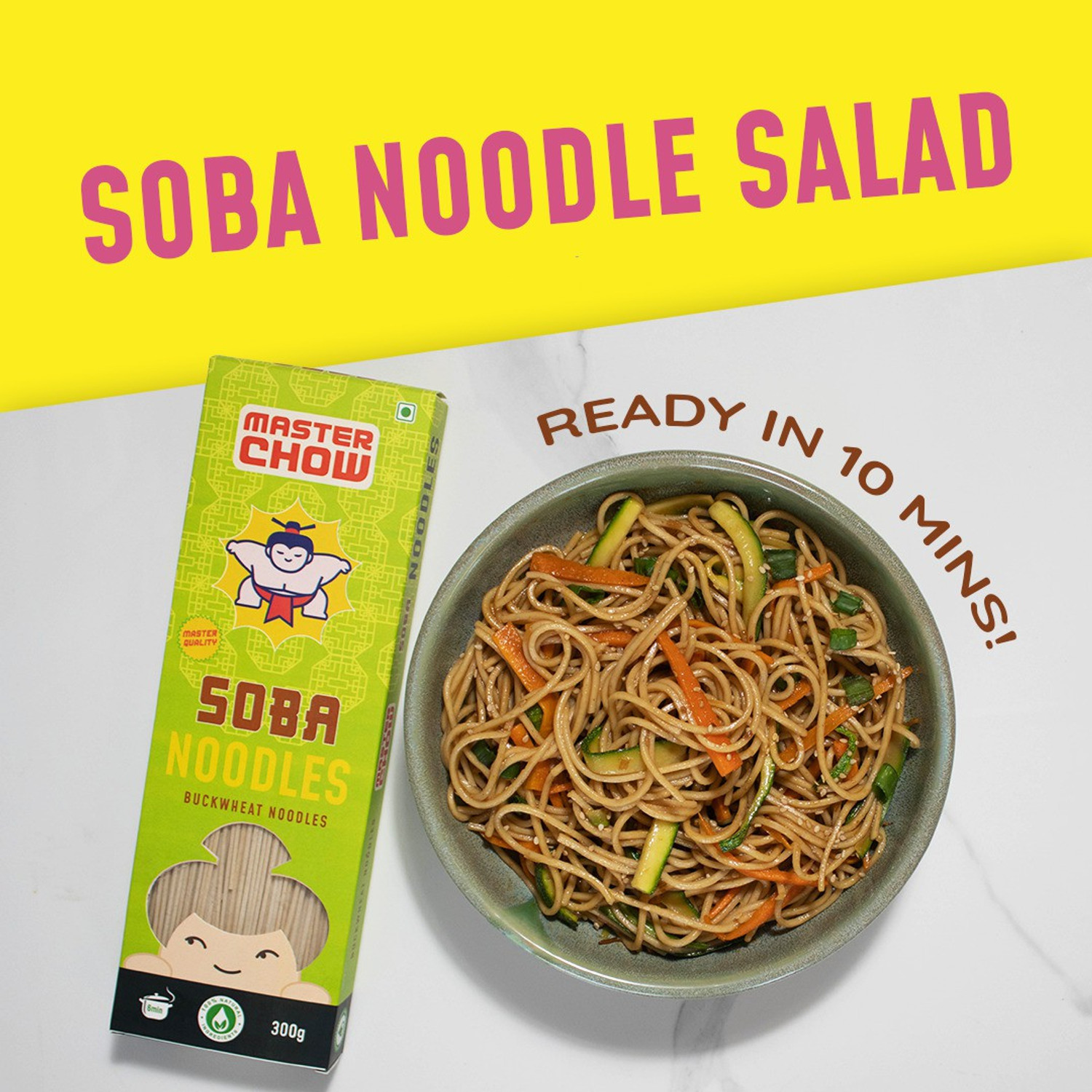 Image of MasterChow Soba Noodles (Pack of 2) Instant Noodles (2 x 300 g)