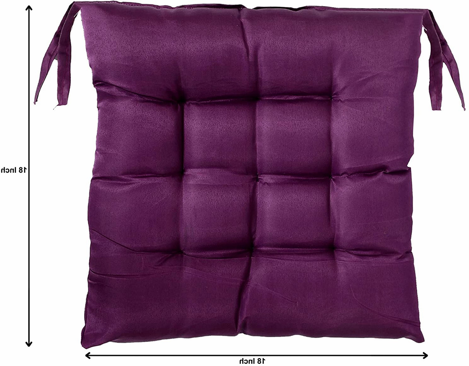 Image of AMAK INC Microfibre Chair Pad Pack of 6 Solid (Purple)