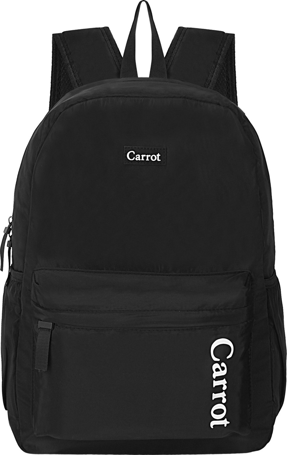 Image of CARROT Medium 25 L Laptop Backpack Water Resistant Polyester Black Casual Travel Bagpack (Black)