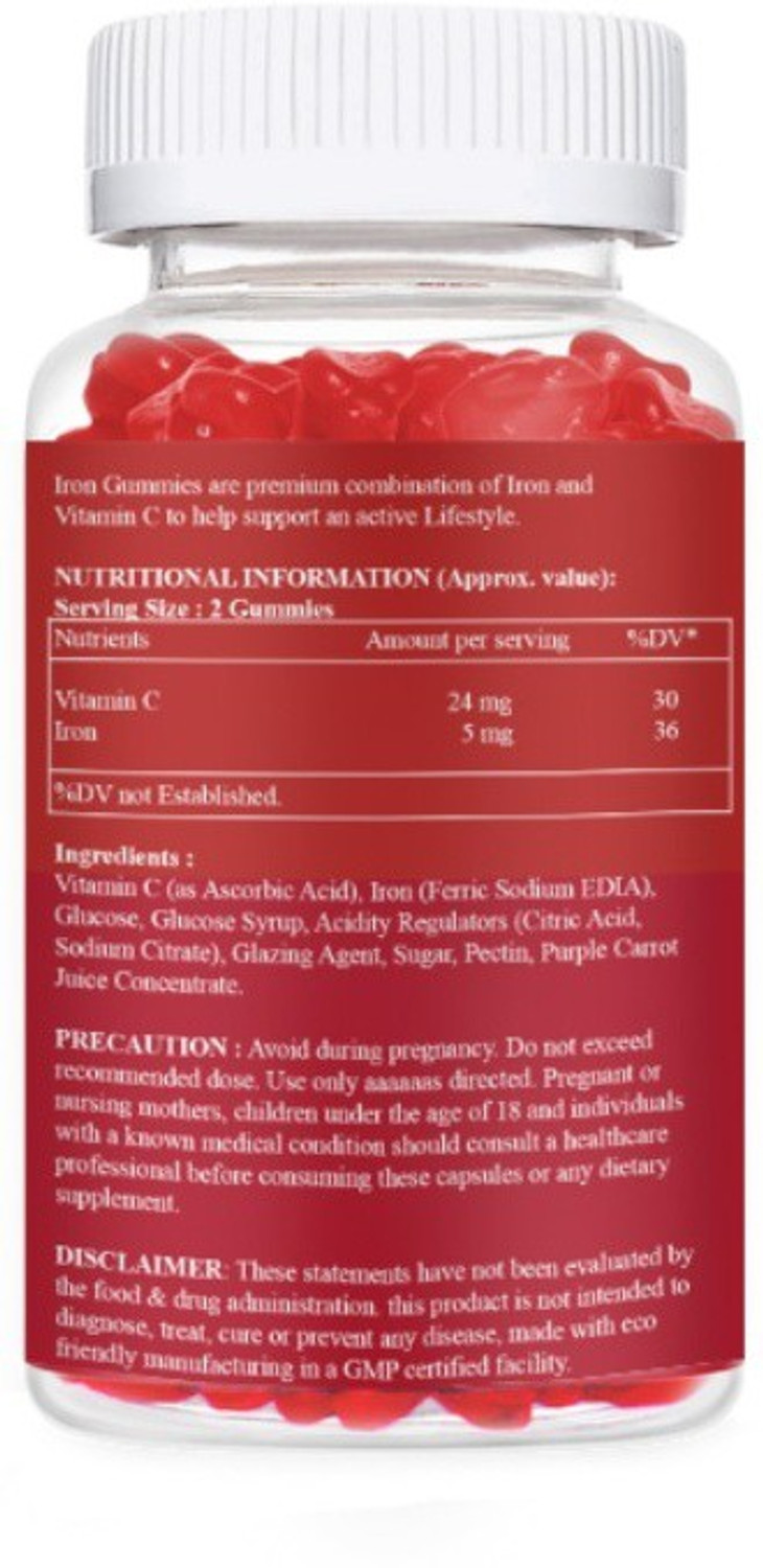 Image of Nature Prime Iron Gummies For Both Kids and Adults (SD7)Ultra (30 No)