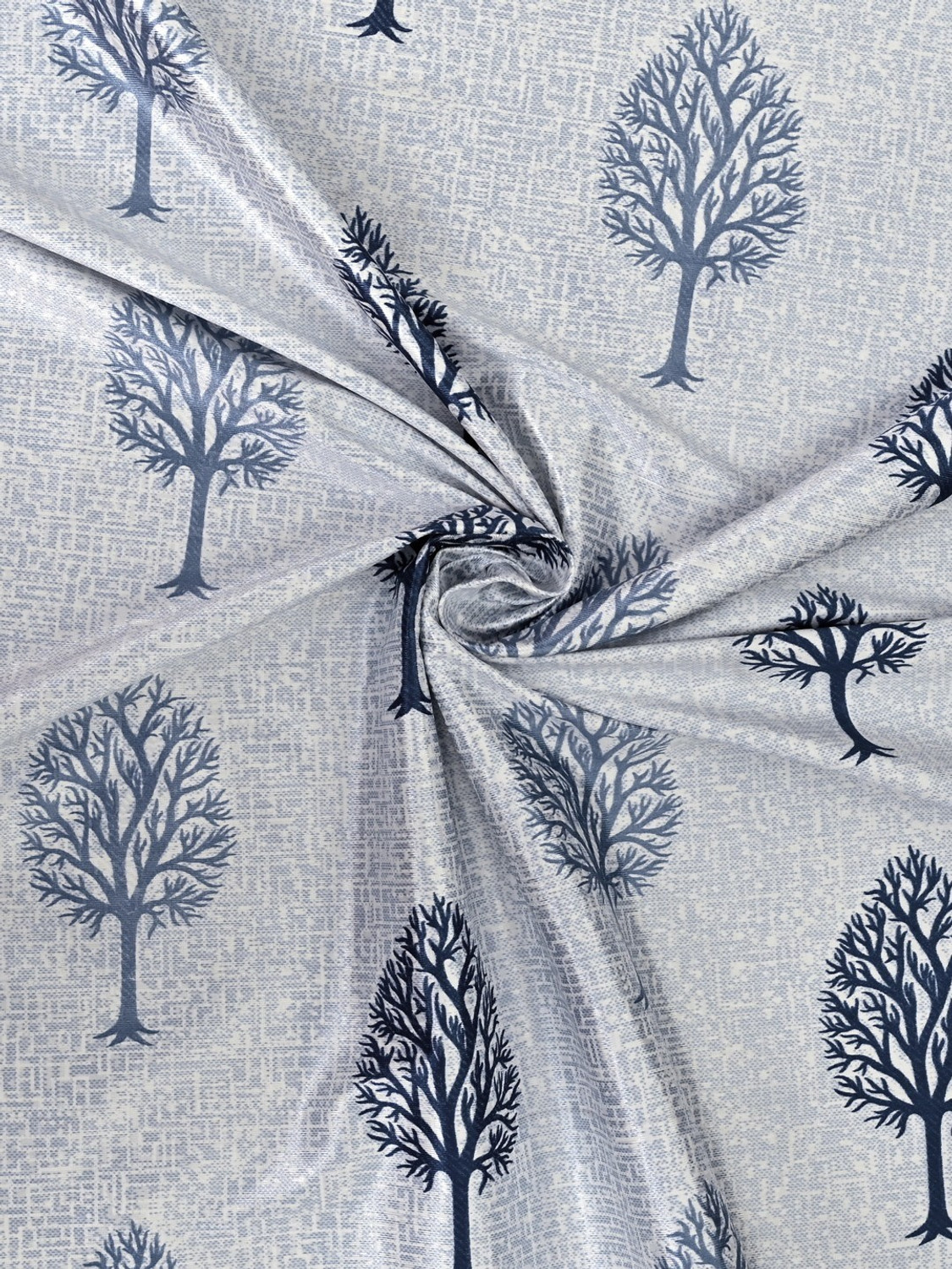Image of Cortina 270 cm (9 ft) Long Door Polyester Semi Transparent Curtain (Pack Of 2) (Grey, Floral)