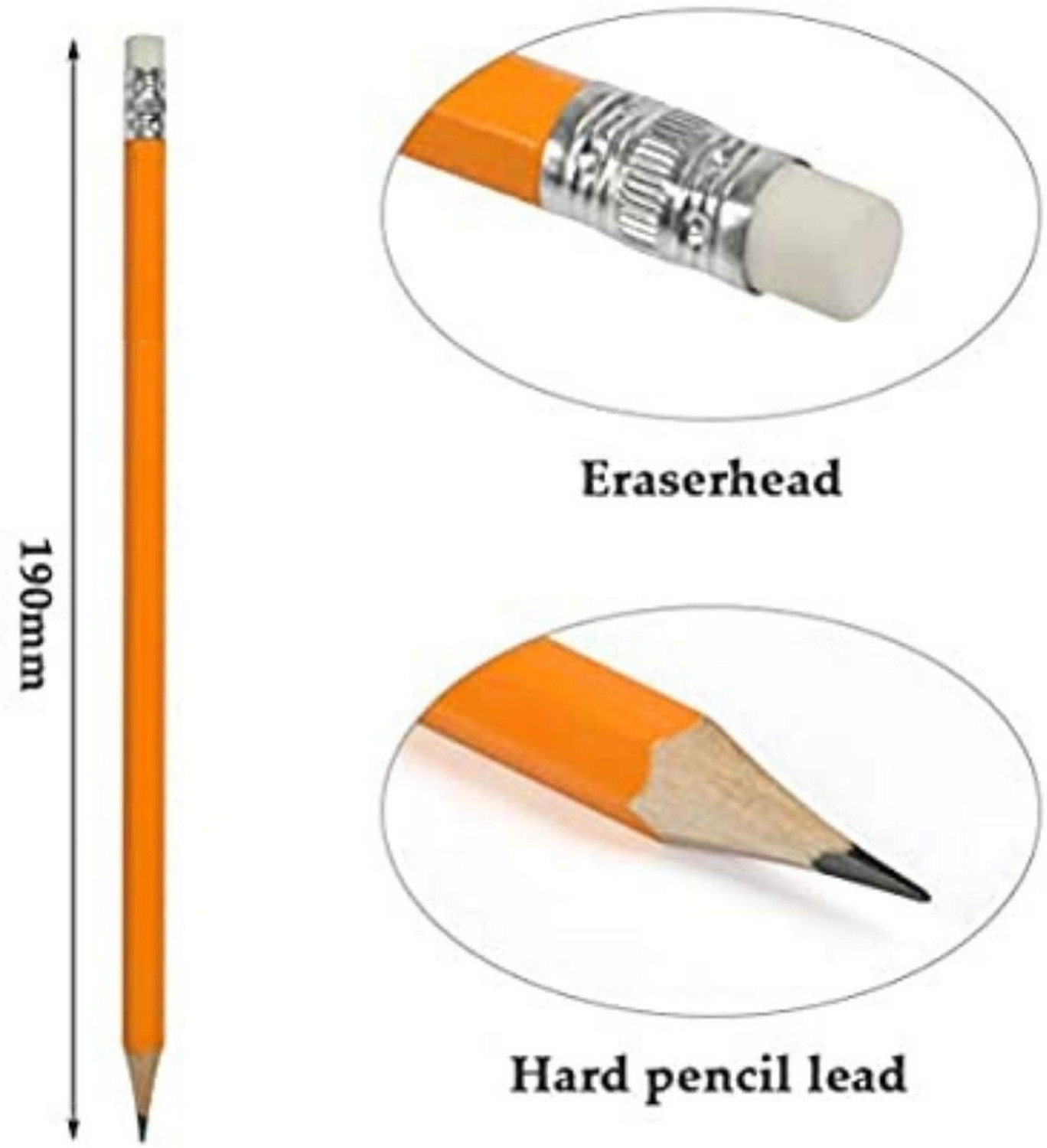 Image of Sloies Extra Dark Triangular Shape Eco Friendly Pencils (100 Pencils+5 Sharpener) Pencil (Set of 100, Multicolor)