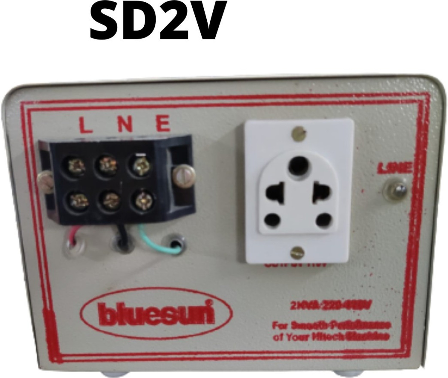 Image of M&M HARIS BLUELAND VOLTAGE STABILIZER 4KVA (140V-280V) Copper Wounded for 1 AC ( Sutabile 1 TON to 1.5 TON AC ) Best for Split AC & Windows AC 3 Years Warranty (White)
