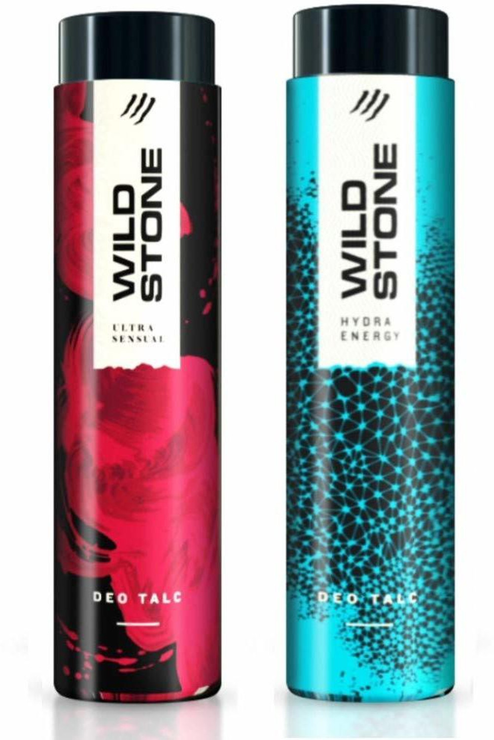 Image of Wild Stone Ultra Sensual and Hydra Energy Talcum Powder, 300g - Pack of 2 (2 x 300 g)