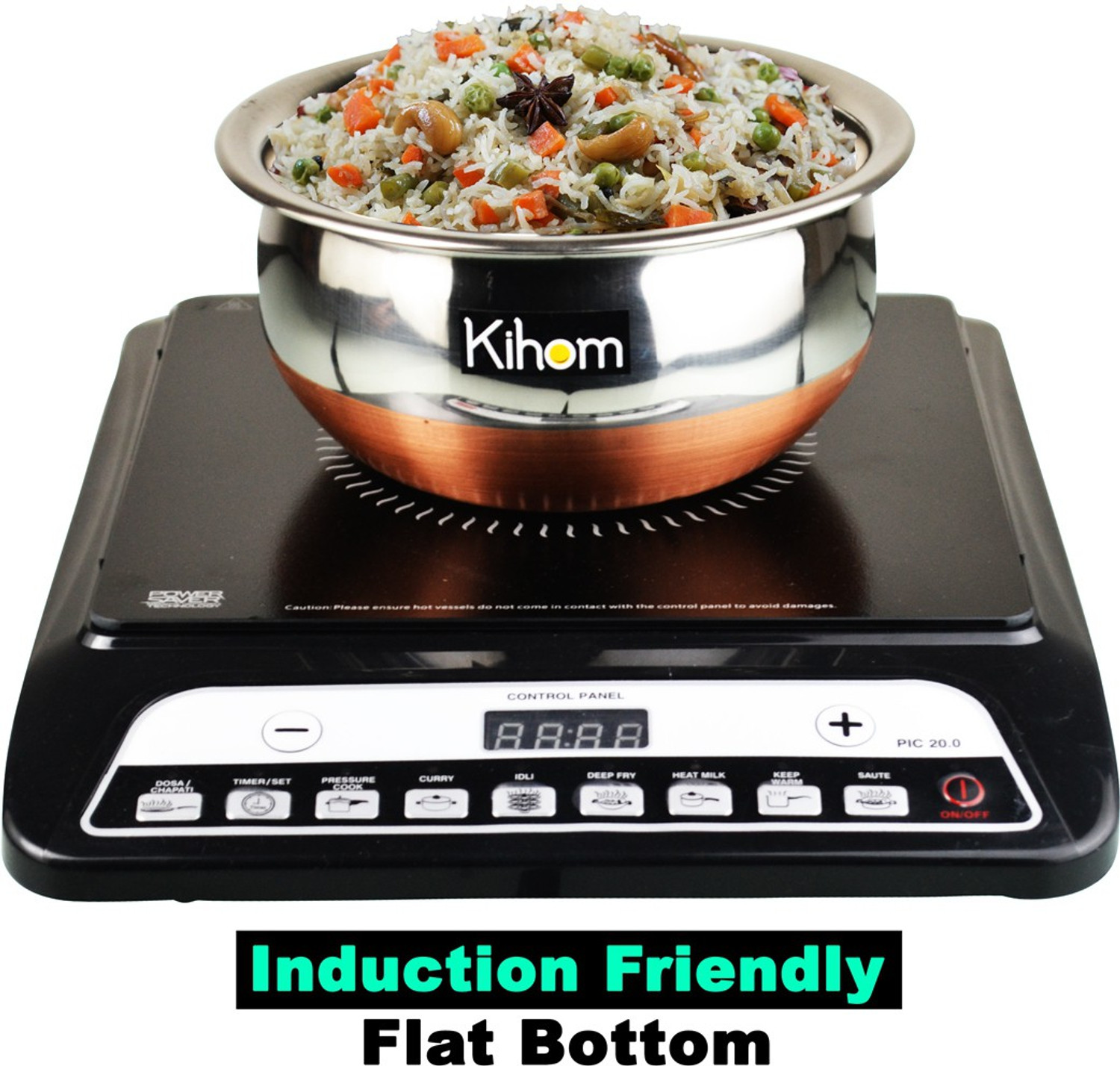 Kihom 5 PC PCS PIECE COPPER BOTTOM HANDI URLI 5 PCS SET Handi Set Cookware Sets Handi Container steel Handi set copper pot copper bottom handi set…