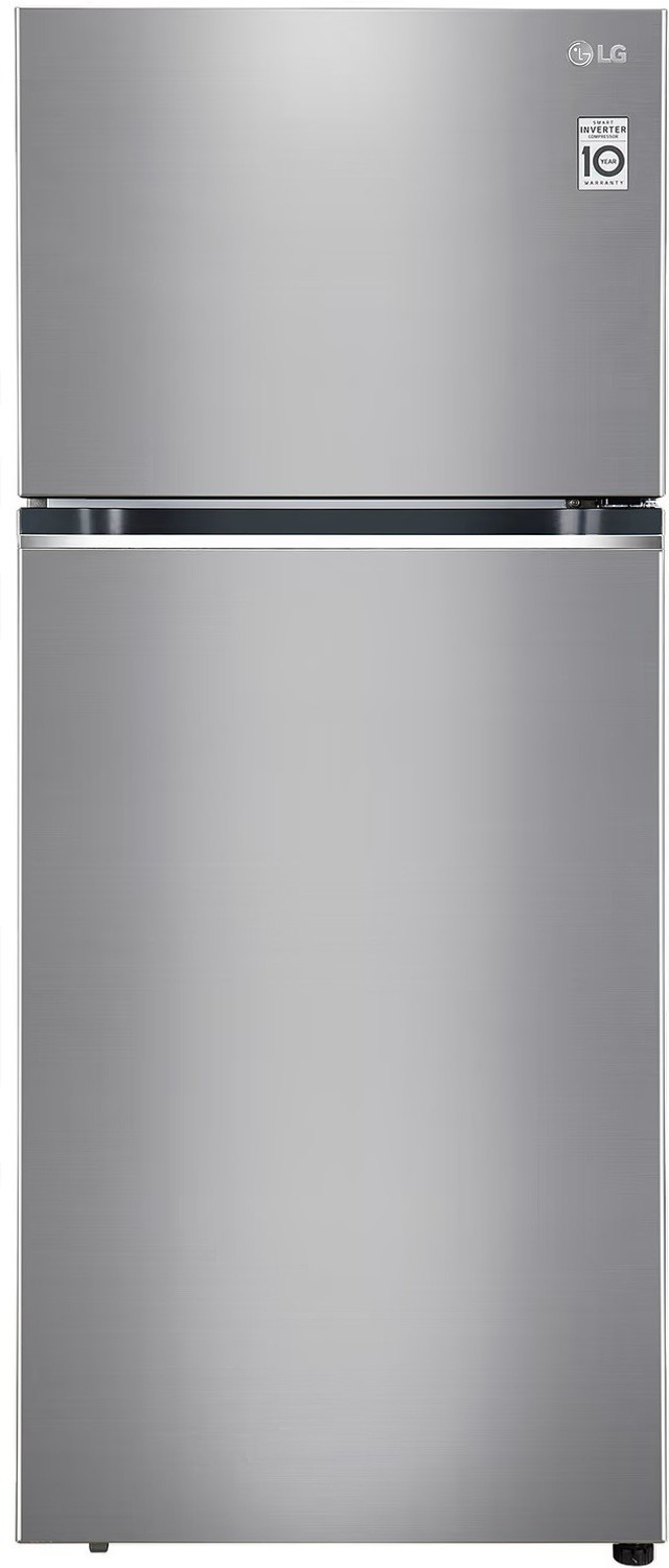 Image of LG 272 L Frost Free Double Door 2 Star Convertible Refrigerator (Shiny Steel, GL-S302SPZY)