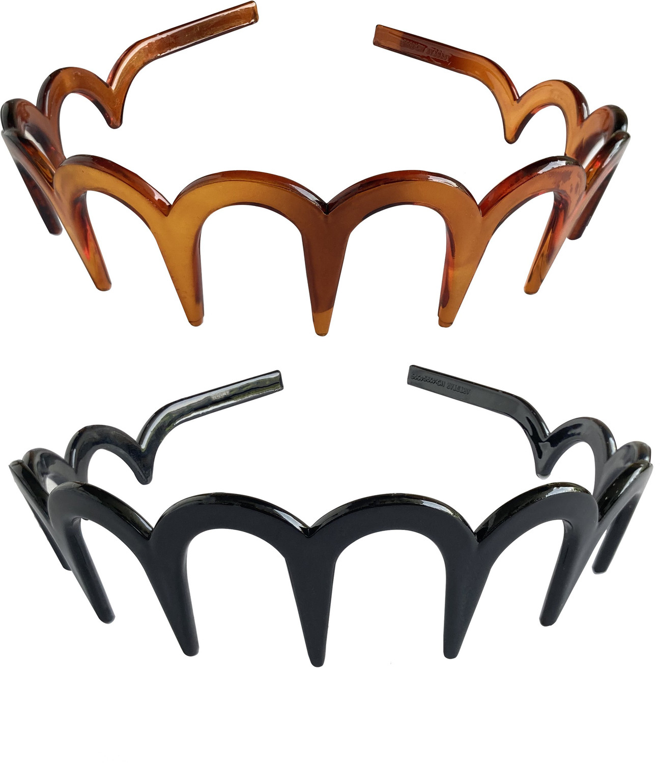 AmazingKarts Multicolor Plastic Teeth Comb Headbands 2 Pcs - Image 6